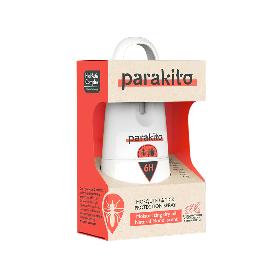 PARAKITO MOSQUITO & TICK PROTECTION SPRAY-MOISTURIZING DRY OIL
