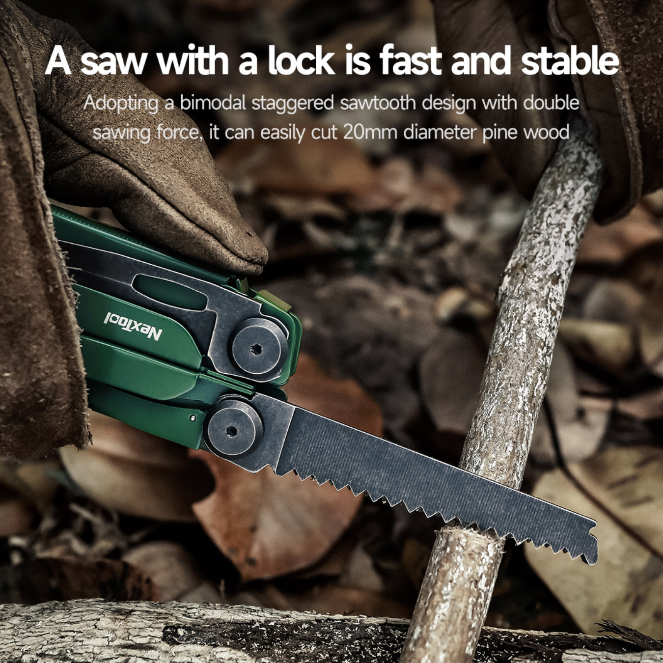 NexTool Flagship Pro 16-in-1 Steel Full Size Pliers Scissors Multitool