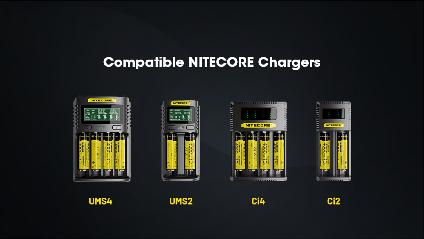 Nitecore 18650 4000mAh 10A Protected Li-ion Rechargeable Battery NL1840HP
