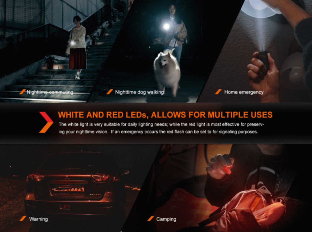 Fenix E03R V2.0 Limited Festive Edition 500L Rechargeable Keychain Flashlight