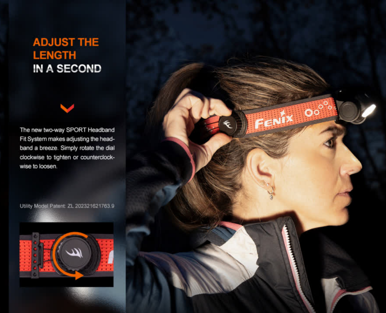 Fenix HM65R-T V2.0 Luminus SST40 Cool White LED & SST20 Warm White LED 1600L Lightweight Magnesium Rechargeable Headlamp
