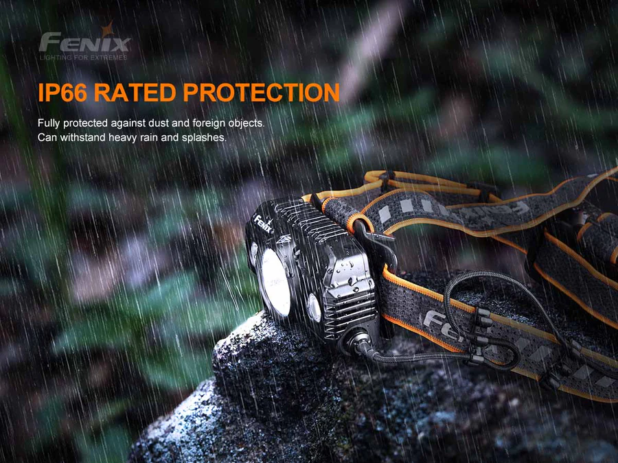 Fenix HP30R V2.0 BLACK Cool White Neutral White LED 3000L Rechargeable Headlamp