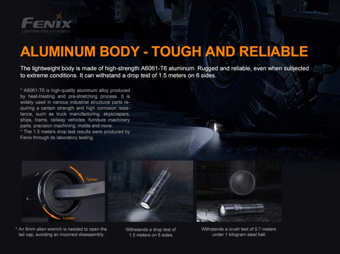 Fenix WF30RE Intrinsically Safe CREE XP-G2 280L Flashlight