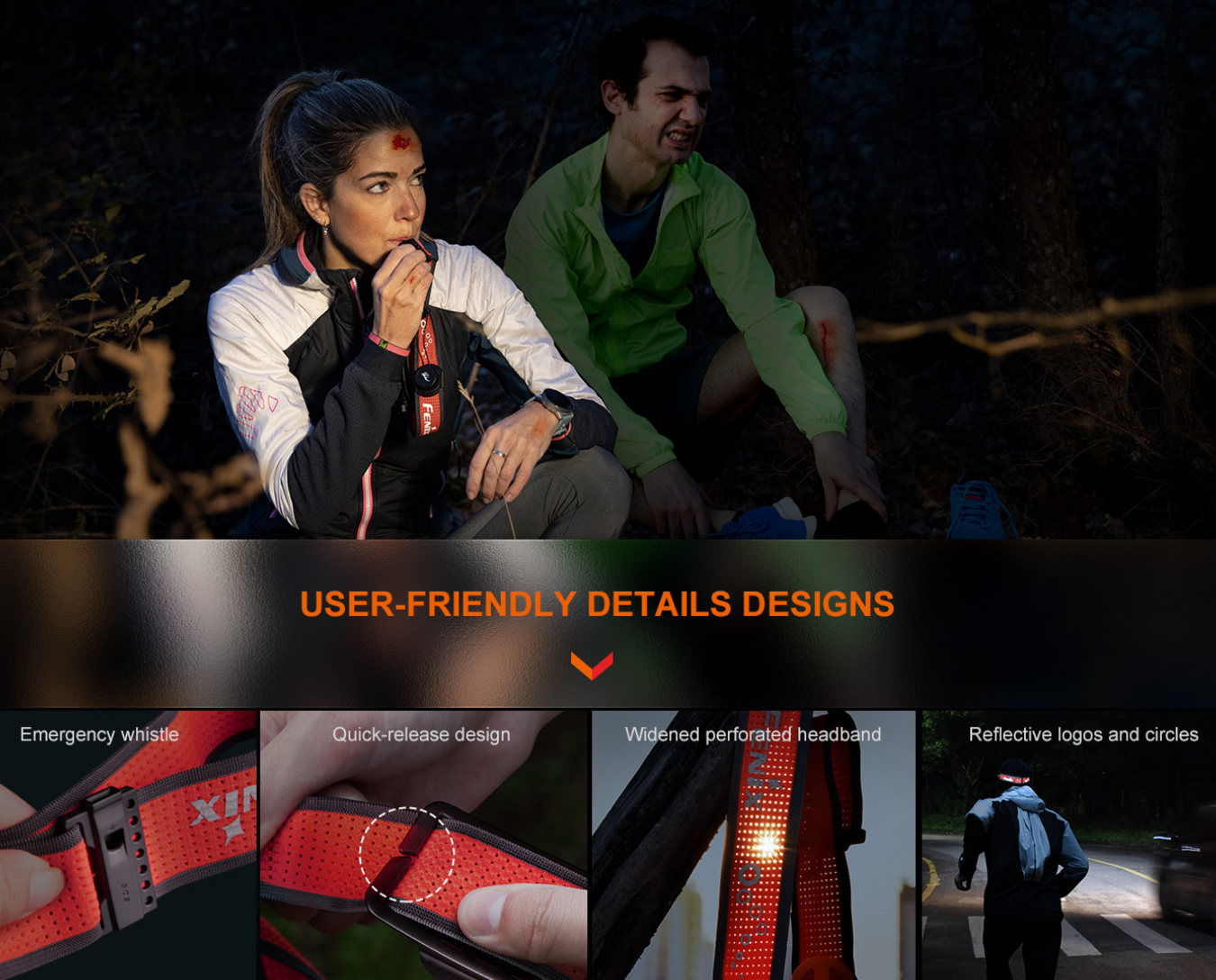 Fenix HM65R-T V2.0 Luminus SST40 Cool White LED & SST20 Warm White LED 1600L Lightweight Magnesium Rechargeable Headlamp