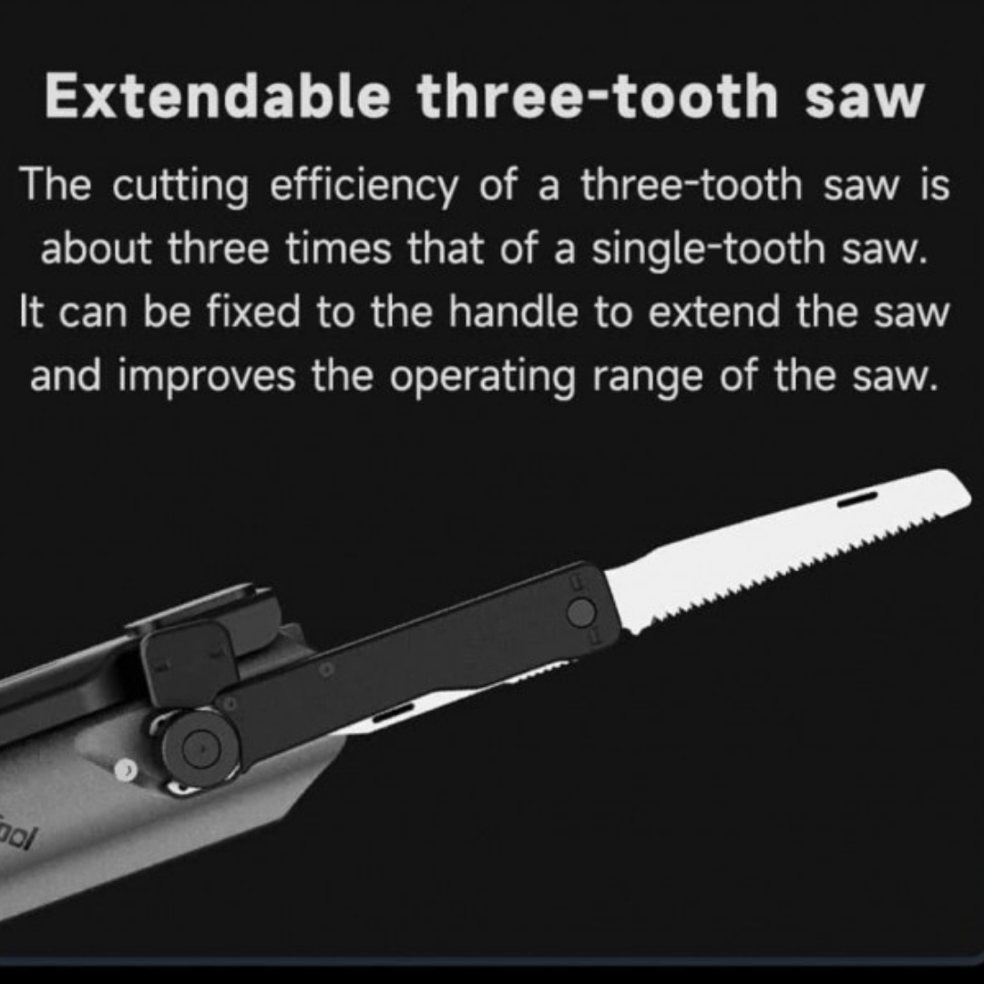 NexTool 6-in-1 Thunder Multifunctional Shovel Axe Hammer Fire Starter Wood Saw Knife NE20057