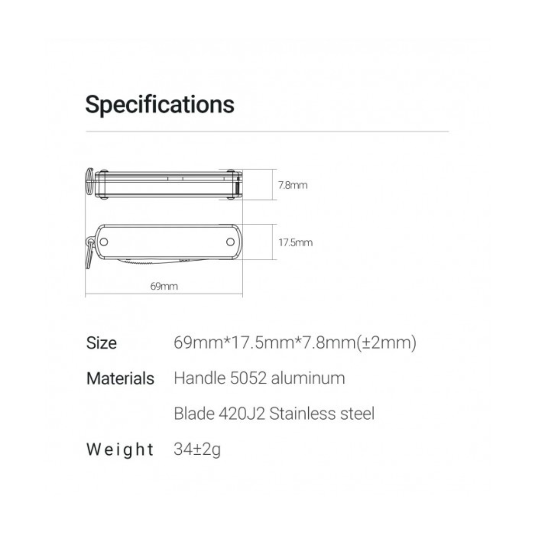 NexTool 6-in-1 Multifunctional Knife KT5530B Pocket Size Multitool
