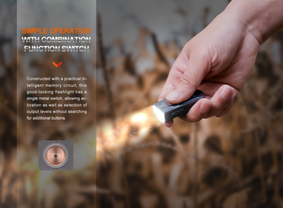 Fenix E03R V2.0 Limited Festive Edition 500L Rechargeable Keychain Flashlight