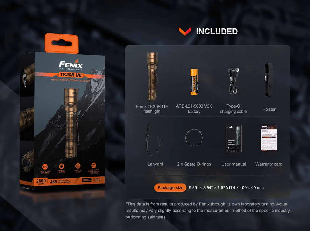 FENIX TK20R UE RECHARGEABLE FLASHLIGHT