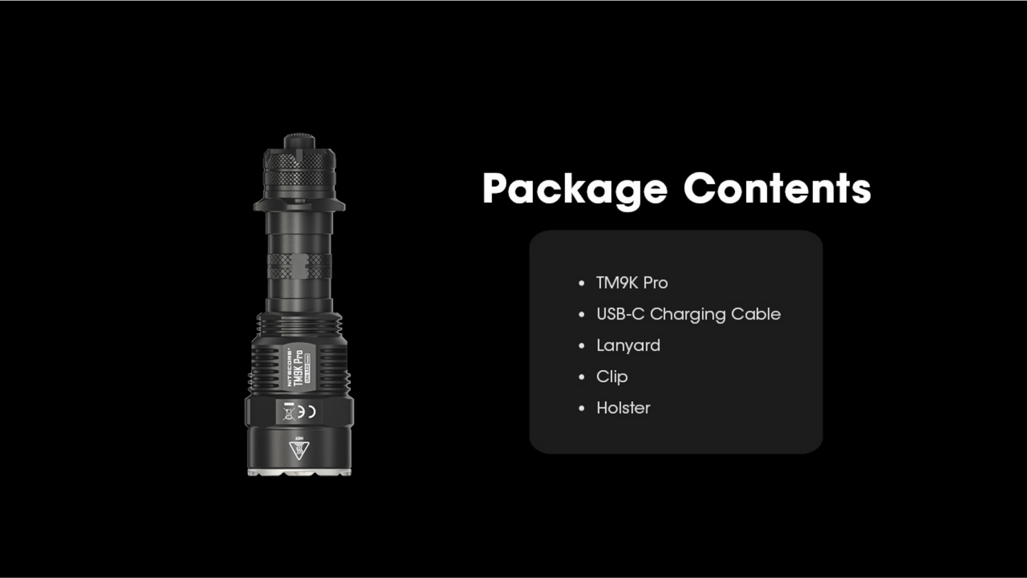 Nitecore TM9K Pro NiteLab UHi 40 MAX CW 9900L Rechargeable Flashlight