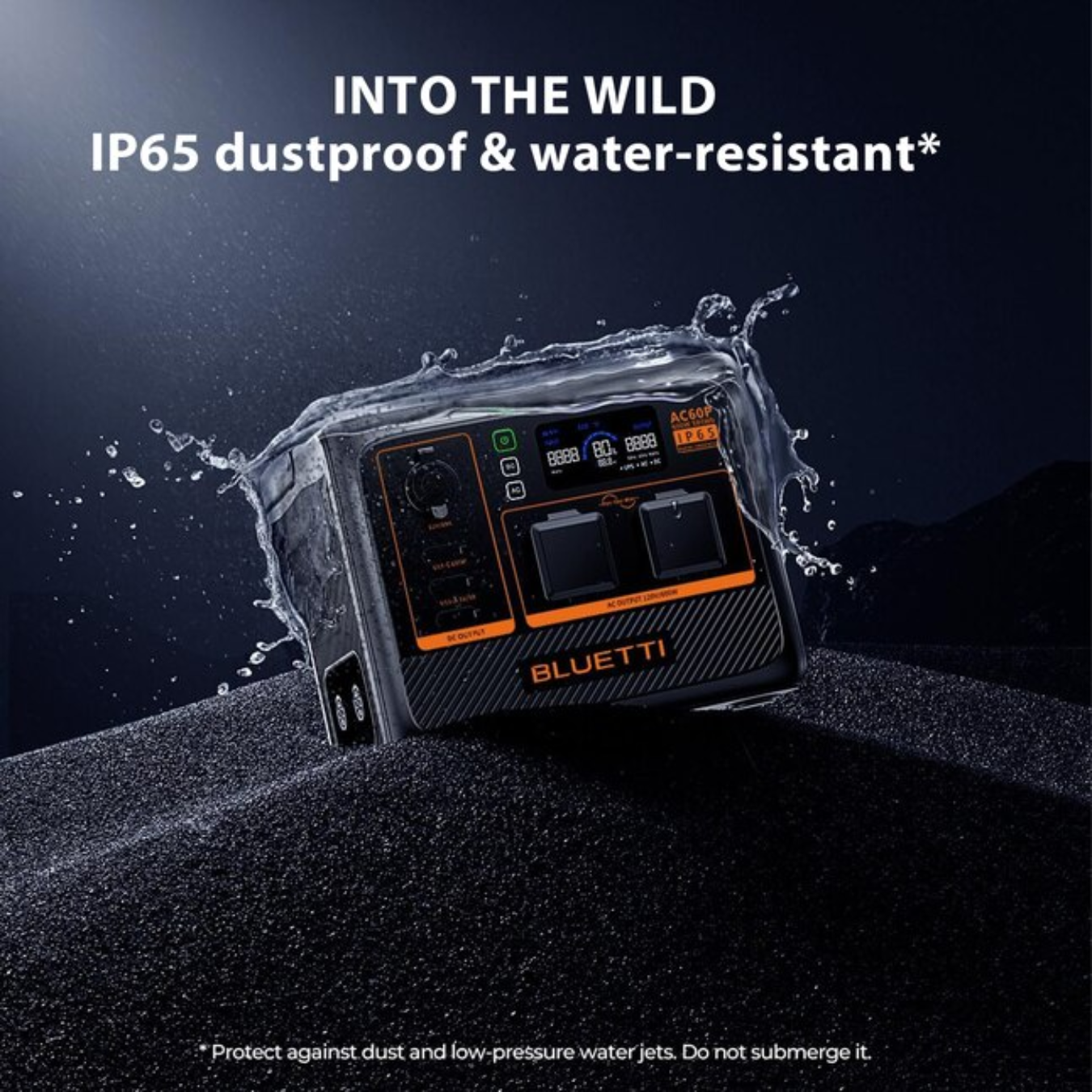 BLUETTI AC60P Portable Power Station 504Wh LiFePO4 Battery Surge AC Solar Generator (600W/1200W)