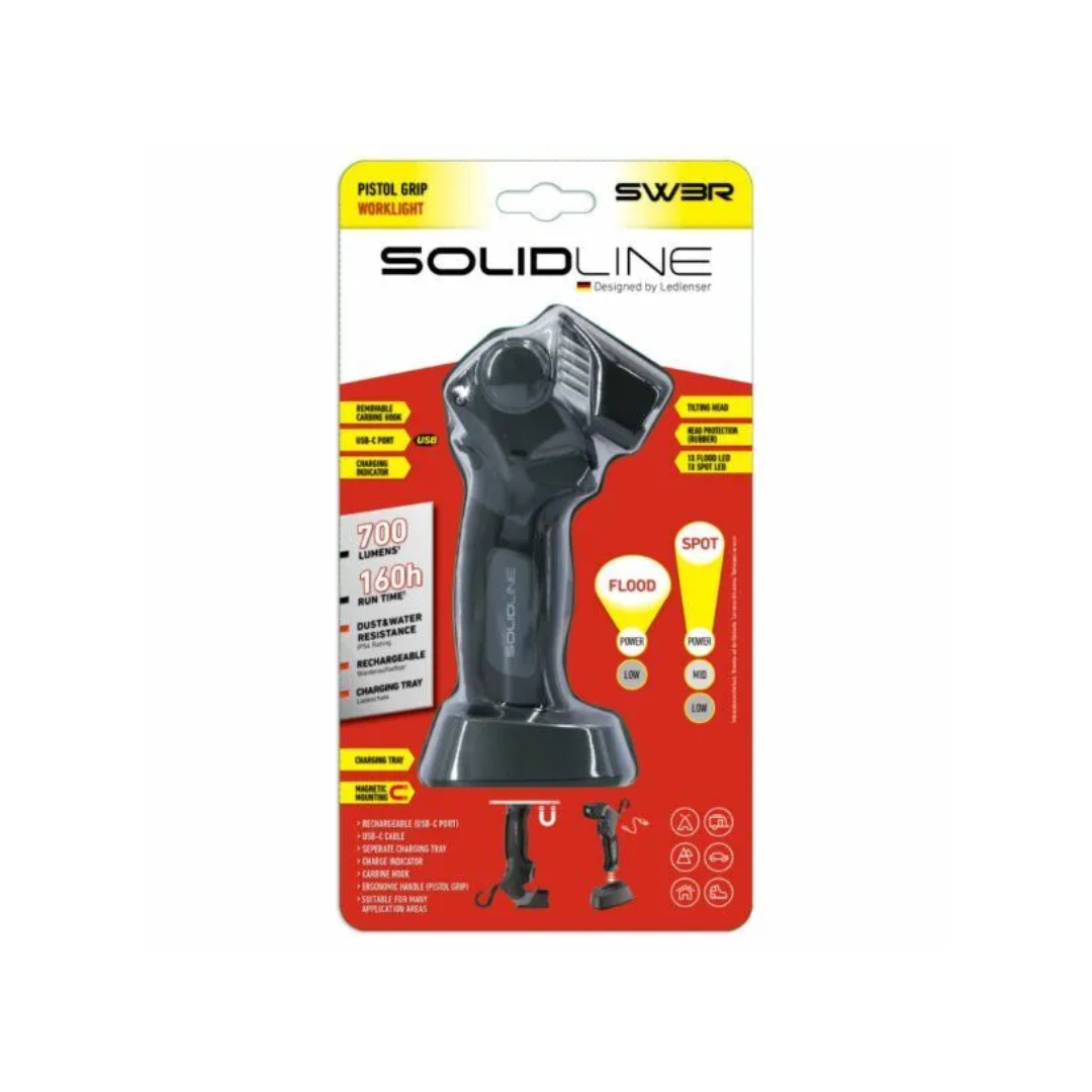 Solidline SW3R Rechargeable Hand Grip Work Light 700Lumens