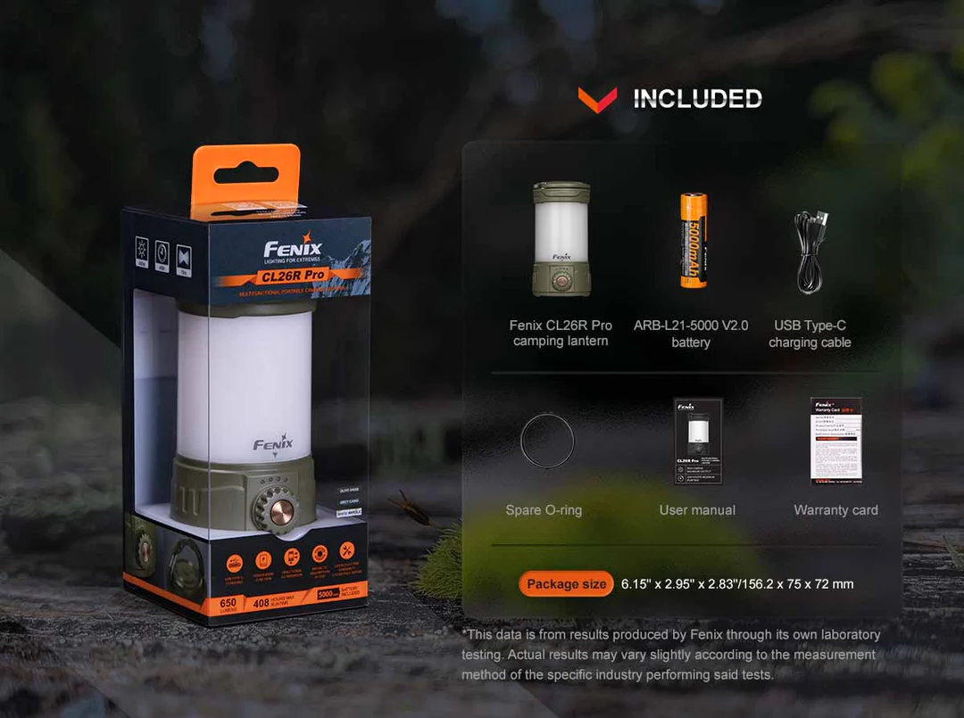 Fenix CL26R Pro Rechargeable 650L Camping Lantern