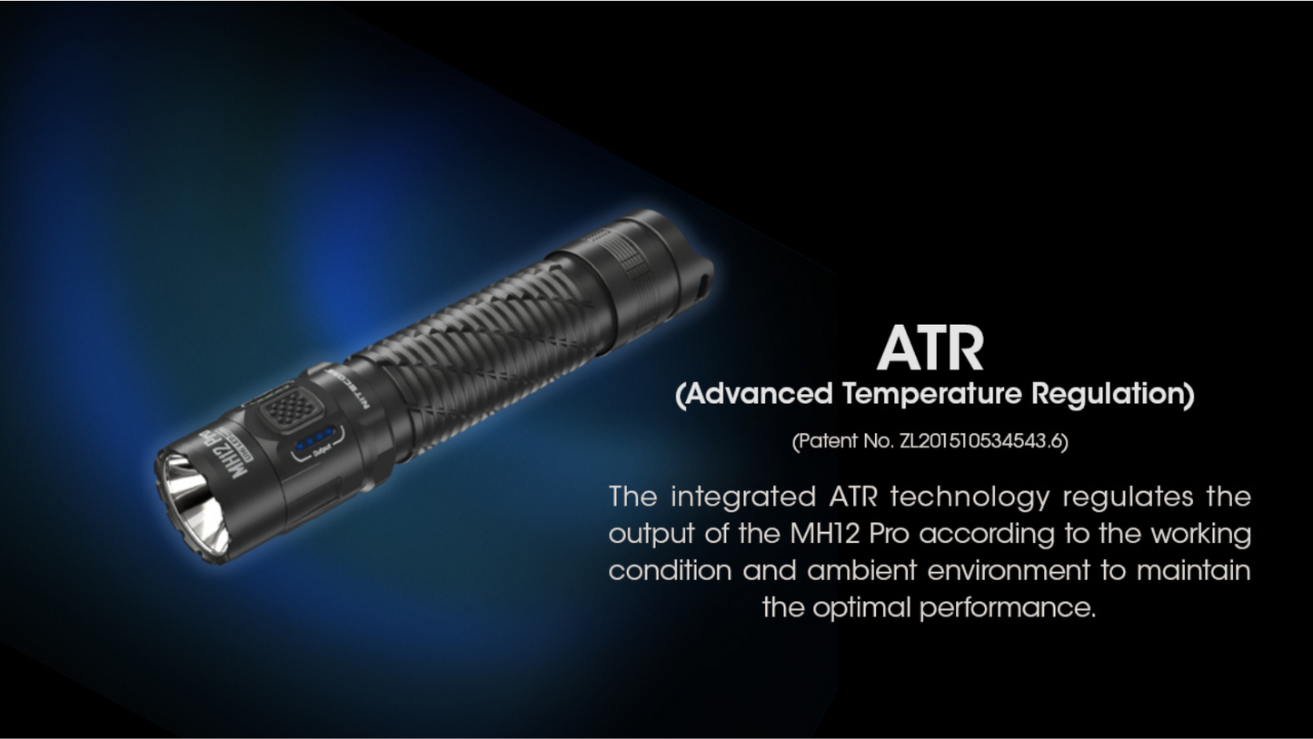 Nitecore MH12 Pro NiteLab UHi 40 LED 3300L Rechargeable Flashlight