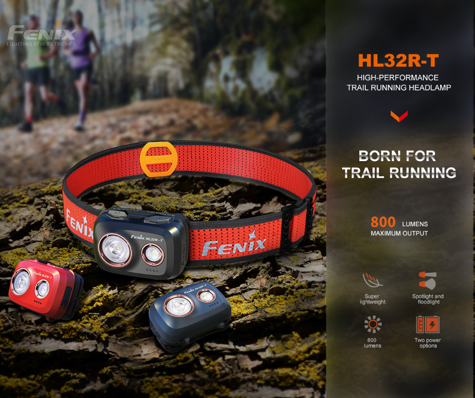 Fenix HL32R-T Lightweight Rechargeable Luminus SST20 LED 800L Headlamp