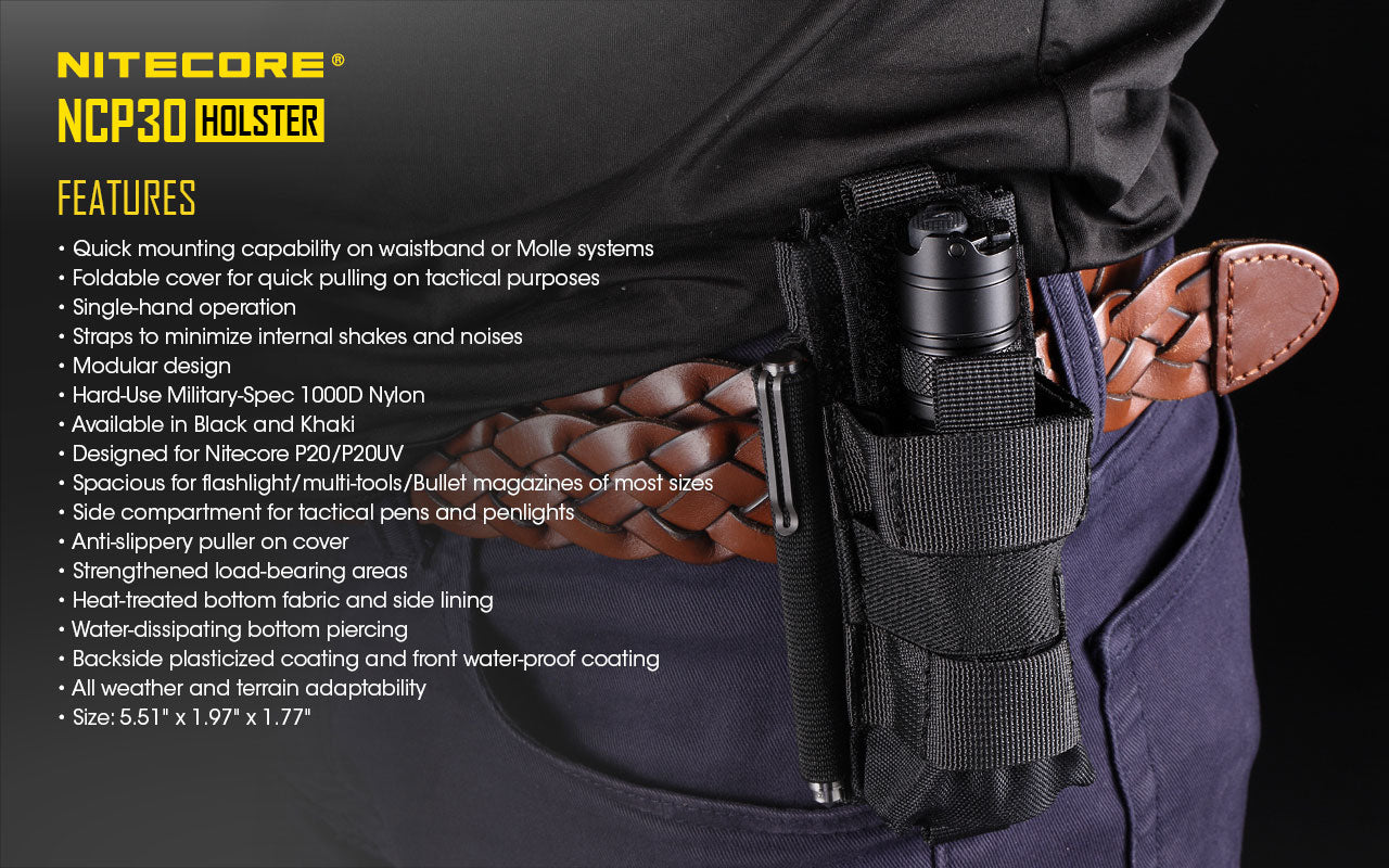 Nitecore NCP30 Cordura Multi-Function Tactical Holster
