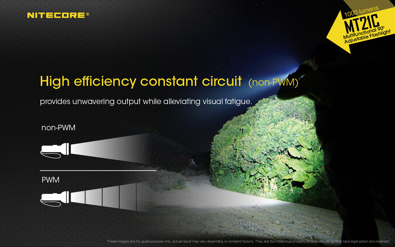 Nitecore MT21C CREE XP-L HD V6 LED 1000L Flashlight