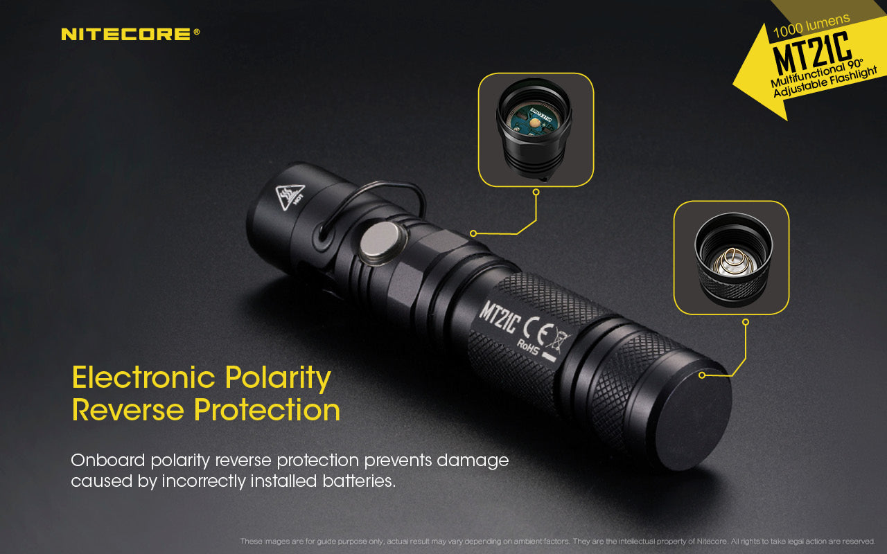 Nitecore MT21C CREE XP-L HD V6 LED 1000L Flashlight