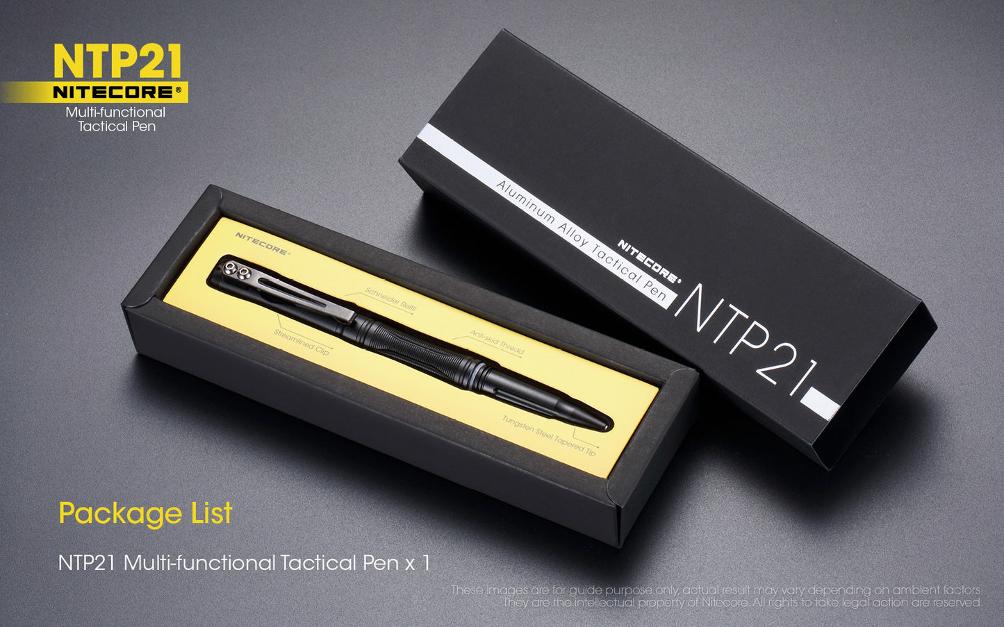 Nitecore NTP21 Aluminium Alloy Multi-functional Tactical Pen