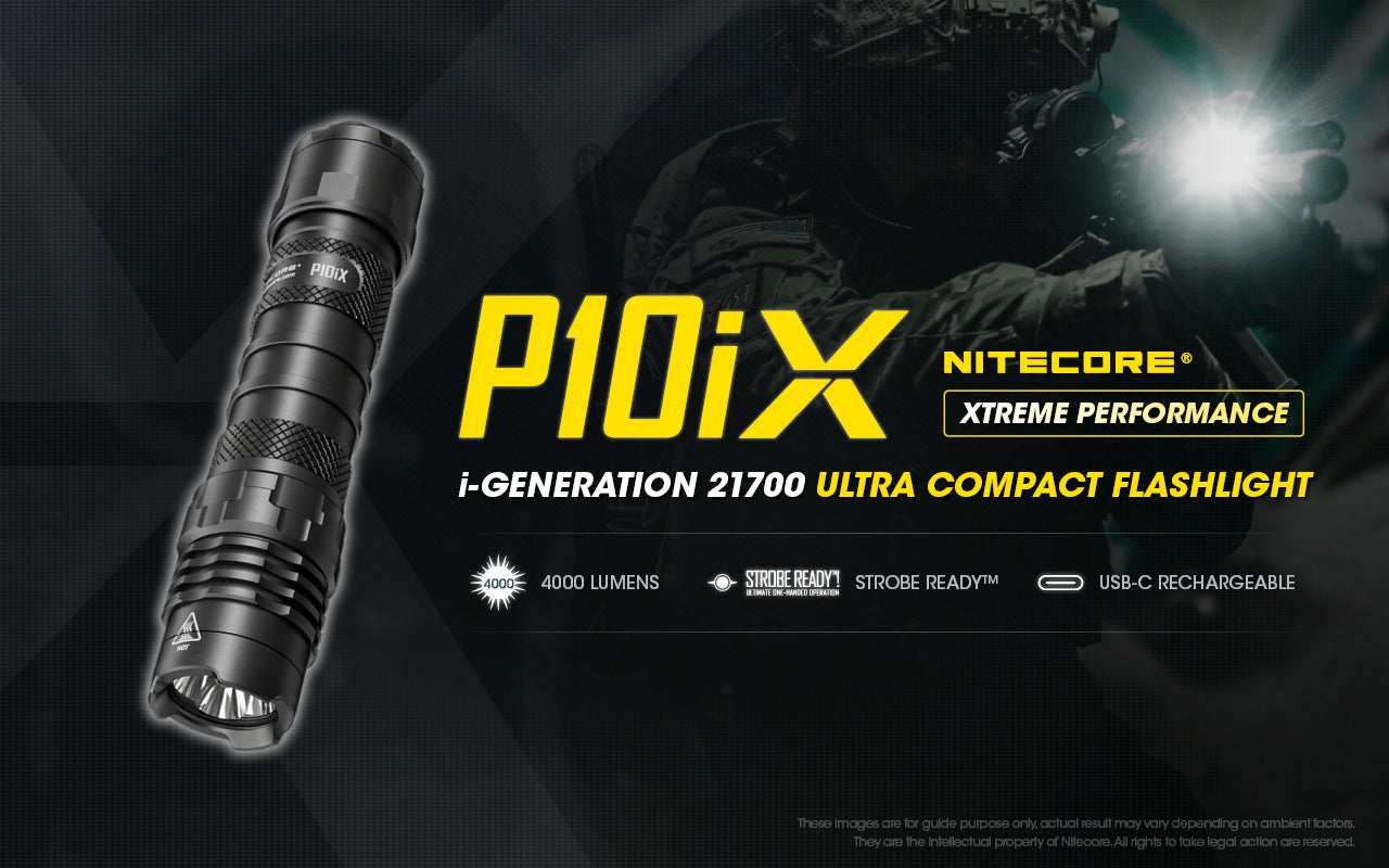 NITECORE P10iX 4000 LUMENS USB RECHARGEABLE FLASHLIGHT