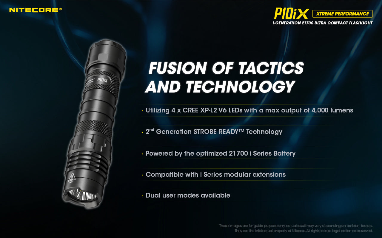 NITECORE P10iX 4000 LUMENS USB RECHARGEABLE FLASHLIGHT