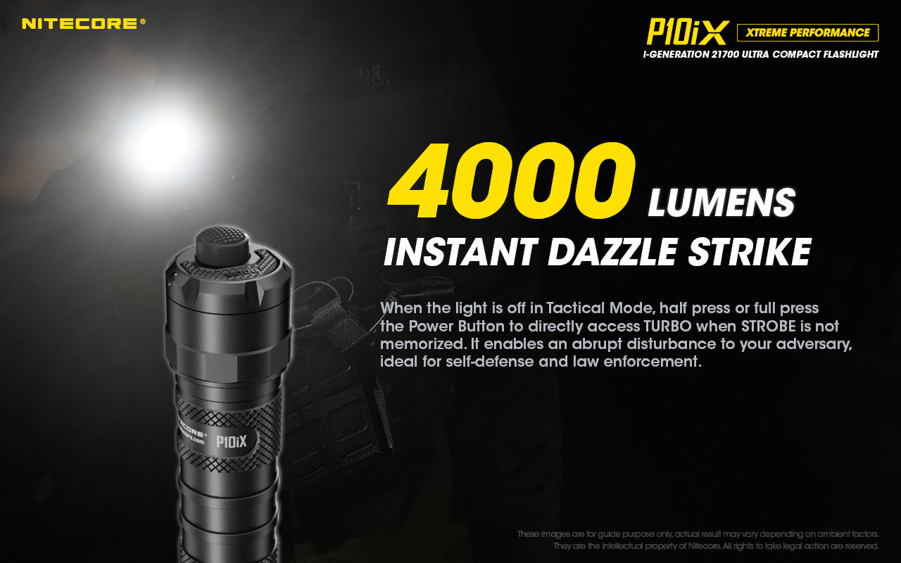 NITECORE P10iX 4000 LUMENS USB RECHARGEABLE FLASHLIGHT