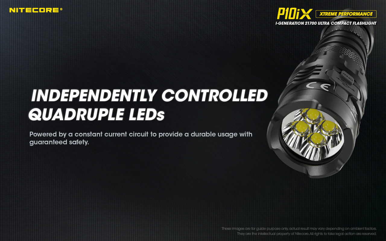 NITECORE P10iX 4000 LUMENS USB RECHARGEABLE FLASHLIGHT