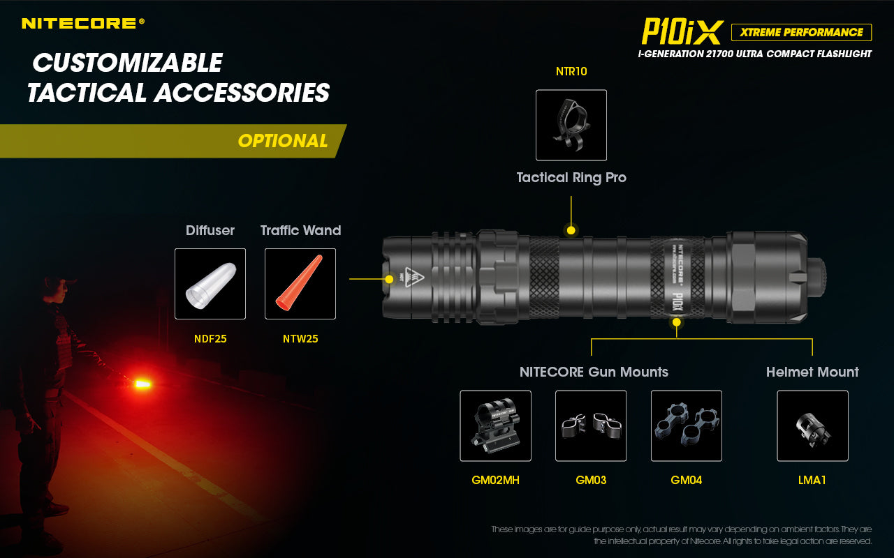 NITECORE P10iX 4000 LUMENS USB RECHARGEABLE FLASHLIGHT