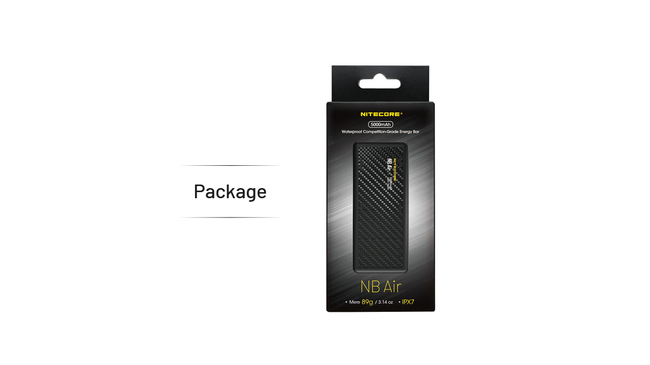 Nitecore NB Air 5000mAh Lightweight Waterproof Power Bank