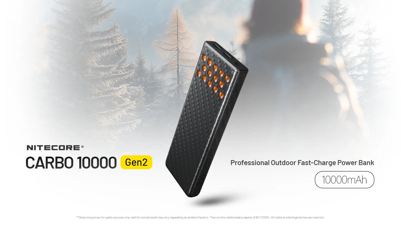 Nitecore Carbo 10000 Gen2 10000mAh Carbon Fiber Shell Power Bank