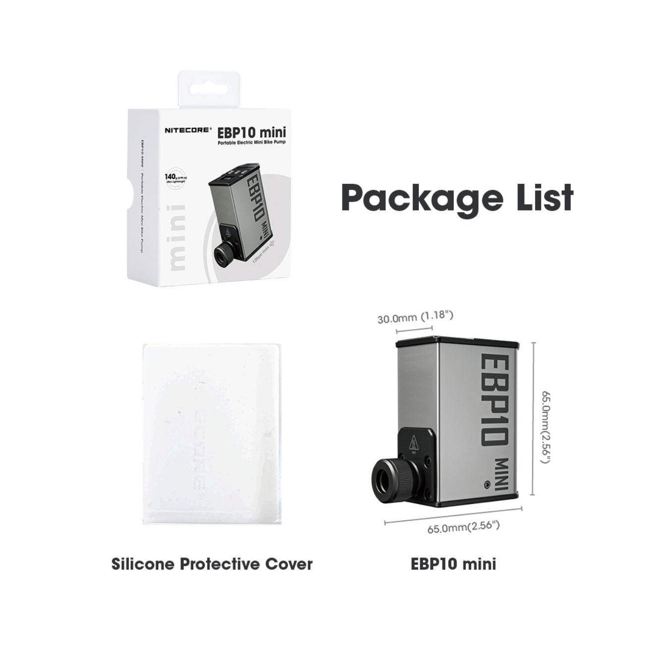 Nitecore EBP10 mini Lightweight Electric Pump