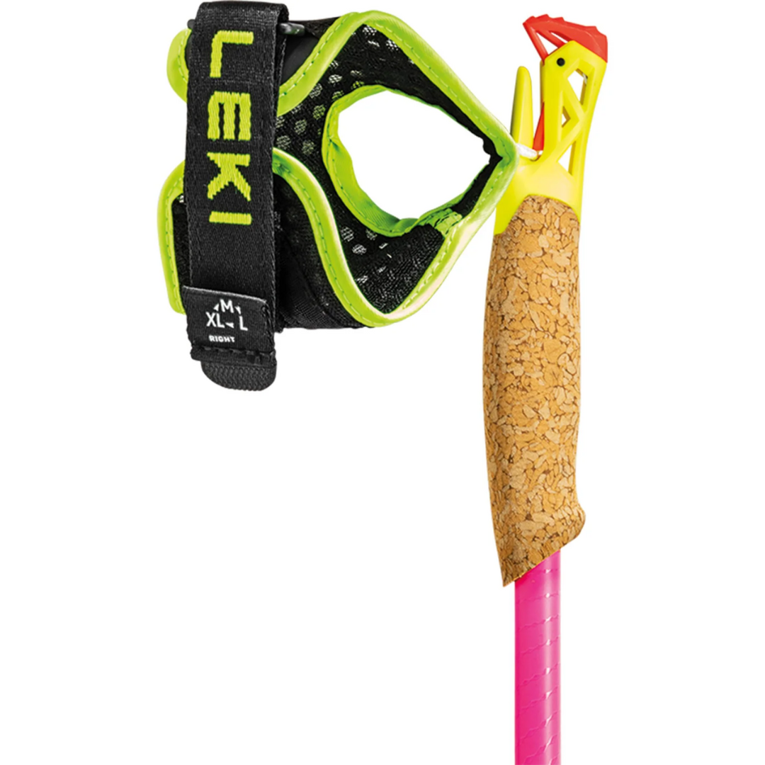 Leki Ultratrail FX.One Superlite Pole (Neon Pink/Neon Yellow/Natural Carbon)