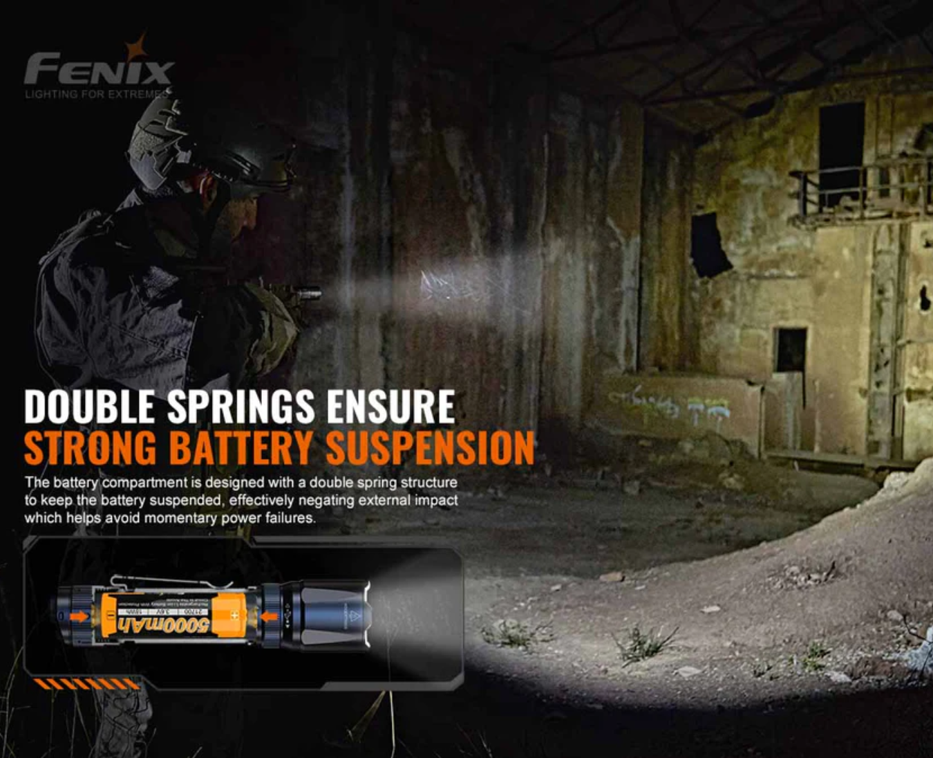 Fenix TK20R V2.0 Luminus SFT70 Cool White LED 3000L Rechargeable Tactical Flashlight