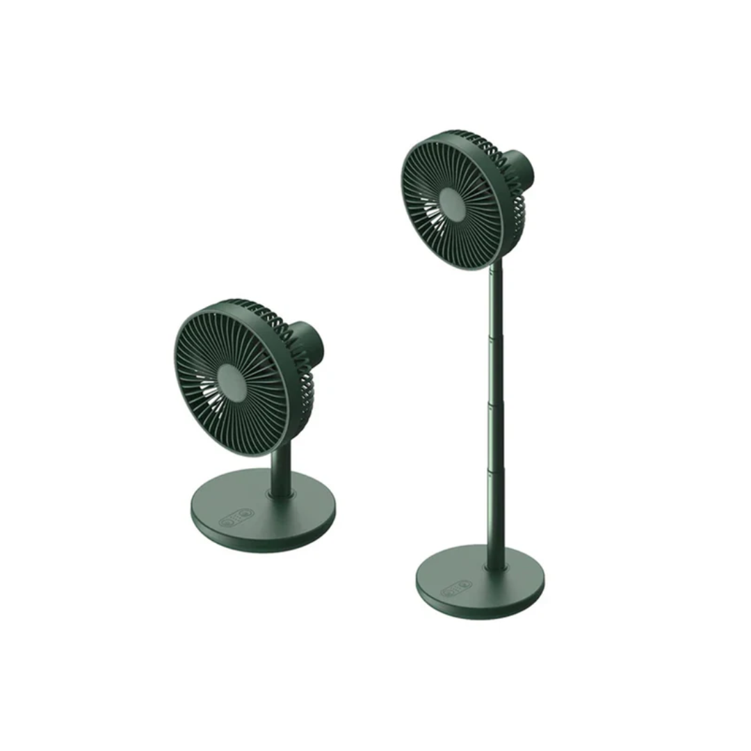 JISULIFE Rechargeable Fan Table USB Stand Portable Oscillating Extendable Fan (8000mAh)