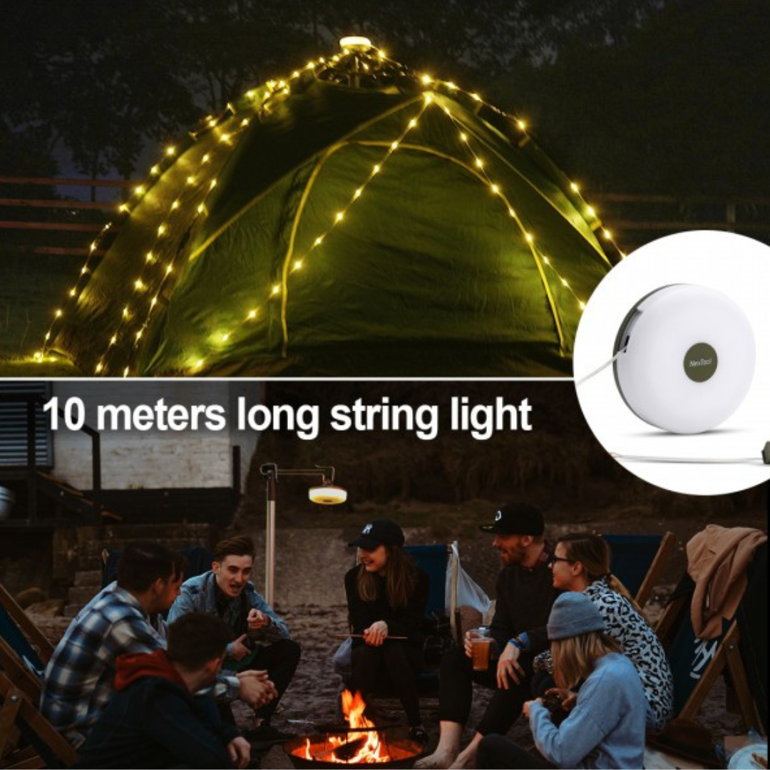 NexTool Milky Way 2-in-1 Camping Lamp (Fairy Lights) NE20247 Lantern Portable Hand Cranked Retractable Ambient Decorative Lighting