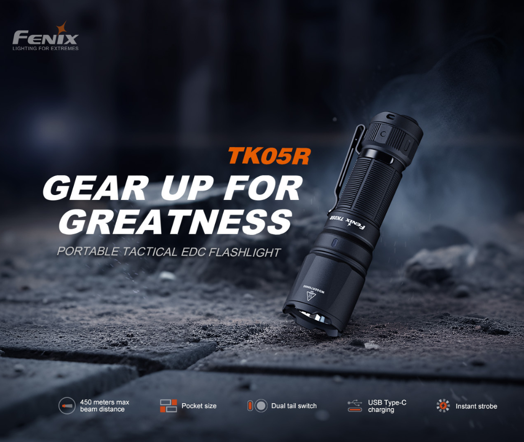 Fenix TK05R Osram CSLPM1.TG LED CW 1000L EDC Flashlight