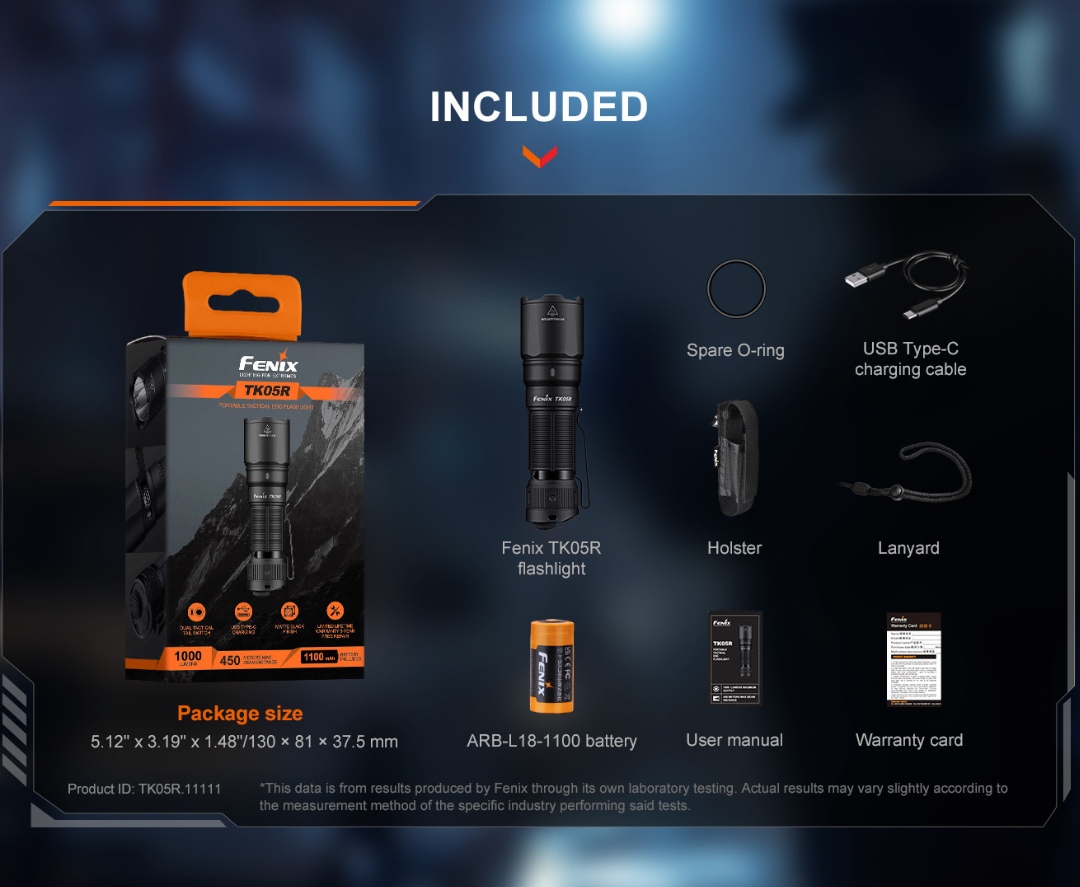 Fenix TK05R Osram CSLPM1.TG LED CW 1000L EDC Flashlight