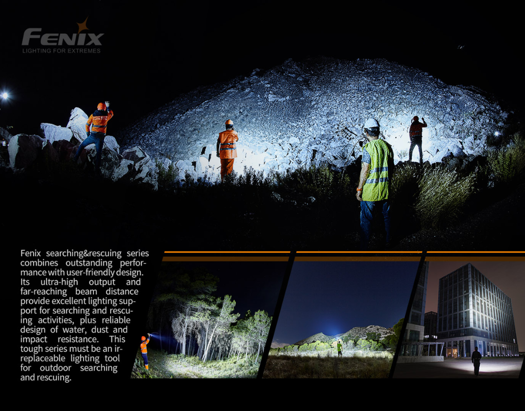 Fenix LR80R LUMINUS SST70 LED 18000L Rechargeable Searching Flashlight