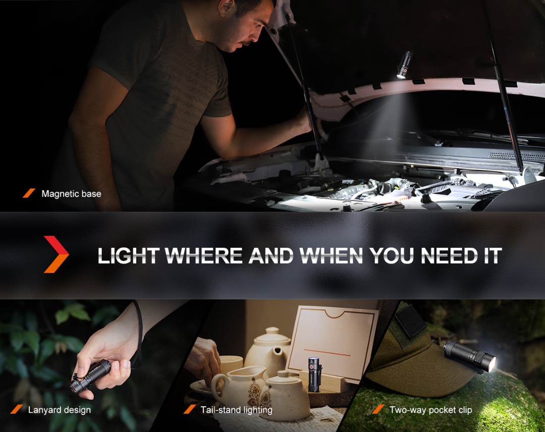 Fenix E18R V2.0 Luminus SST40 LED 1200L Rechargeable Flashlight