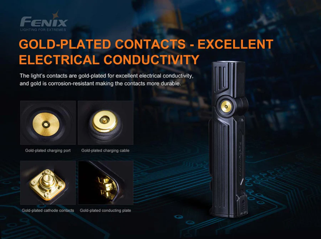 Fenix WT25R CREE XP-L HI LED 1000L Rechargeable Pivoting Work Flashlight