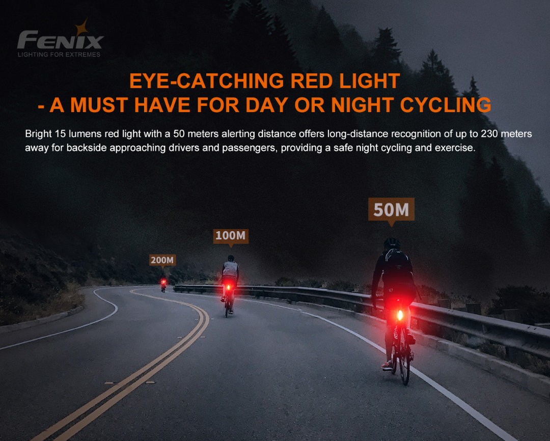 Fenix BC05R V2.0 Rechargeable Bicycle Tail Light