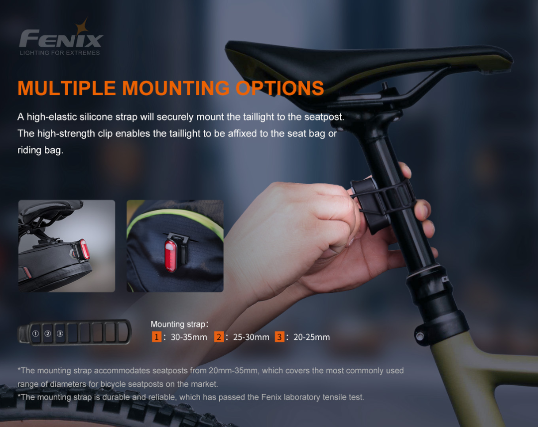Fenix BC05R V2.0 Rechargeable Bicycle Tail Light