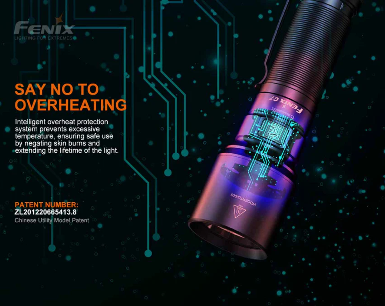 Fenix C7 Luminus SST70 LED 3000L Rechargeable Work Flashlight
