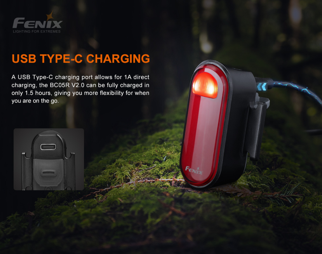 Fenix BC05R V2.0 Rechargeable Bicycle Tail Light