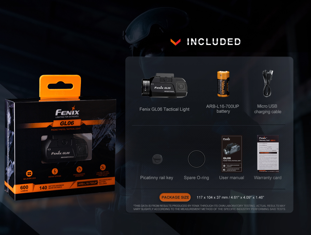 Fenix GL06-365 CREE XPL HI LED 600L CW Light