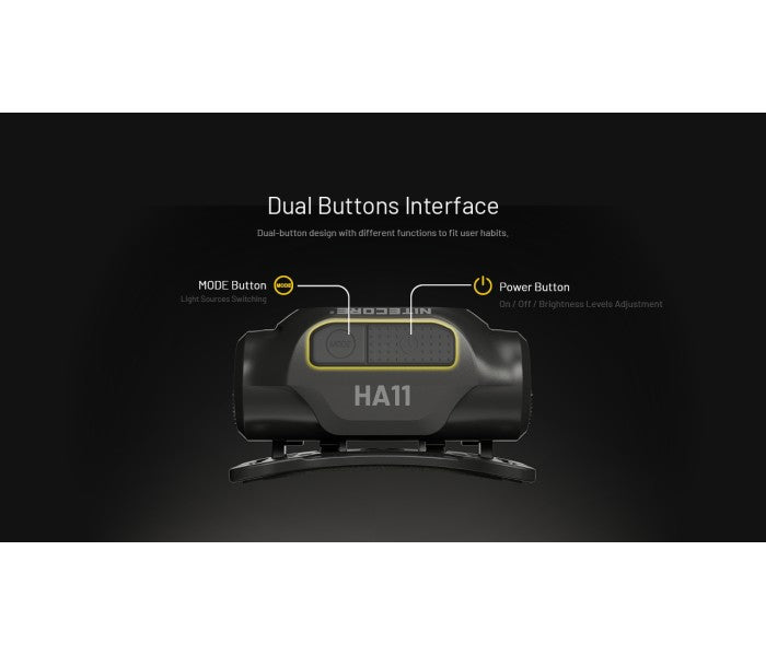 Nitecore HA11 UHE 240 Lumens Ultra Lightweight LED Headlamp + Alkaline AA Battery
