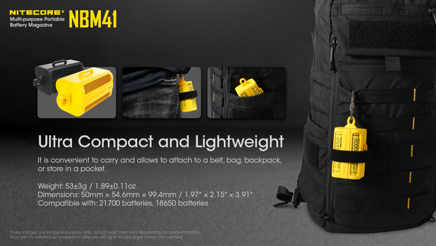 Nitecore NBM41 Multi-Purpose Portable Battery Storage Case