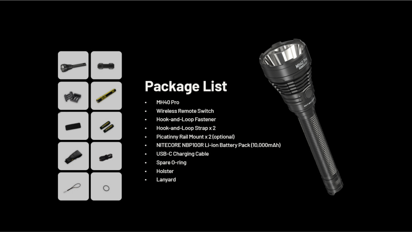 Nitecore MH40 Pro NiteLab UHi 40 MAX LED 3500L Flashlight