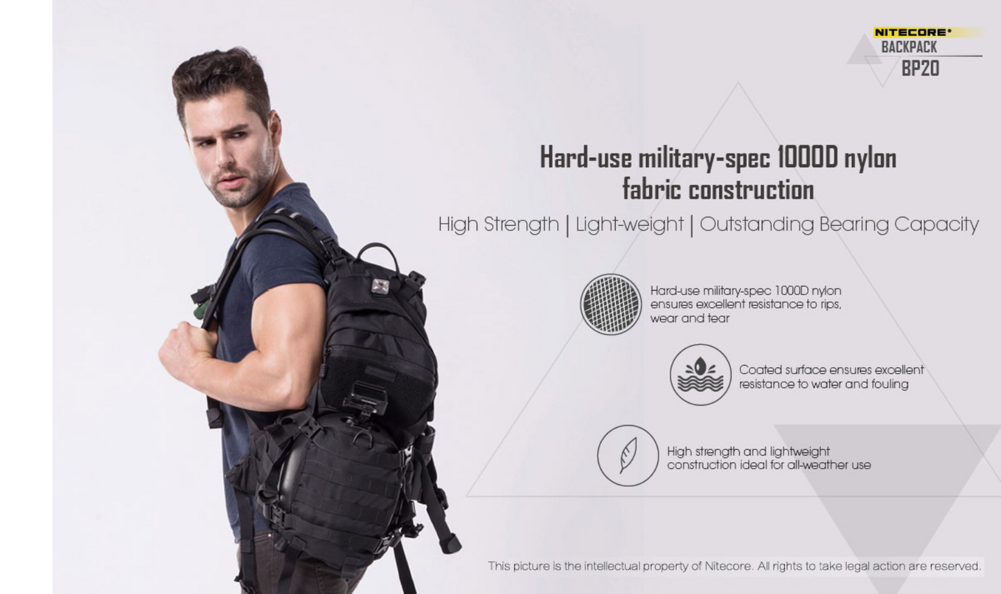 Nitecore BP20 Tactical Multi-Purpose Backpack