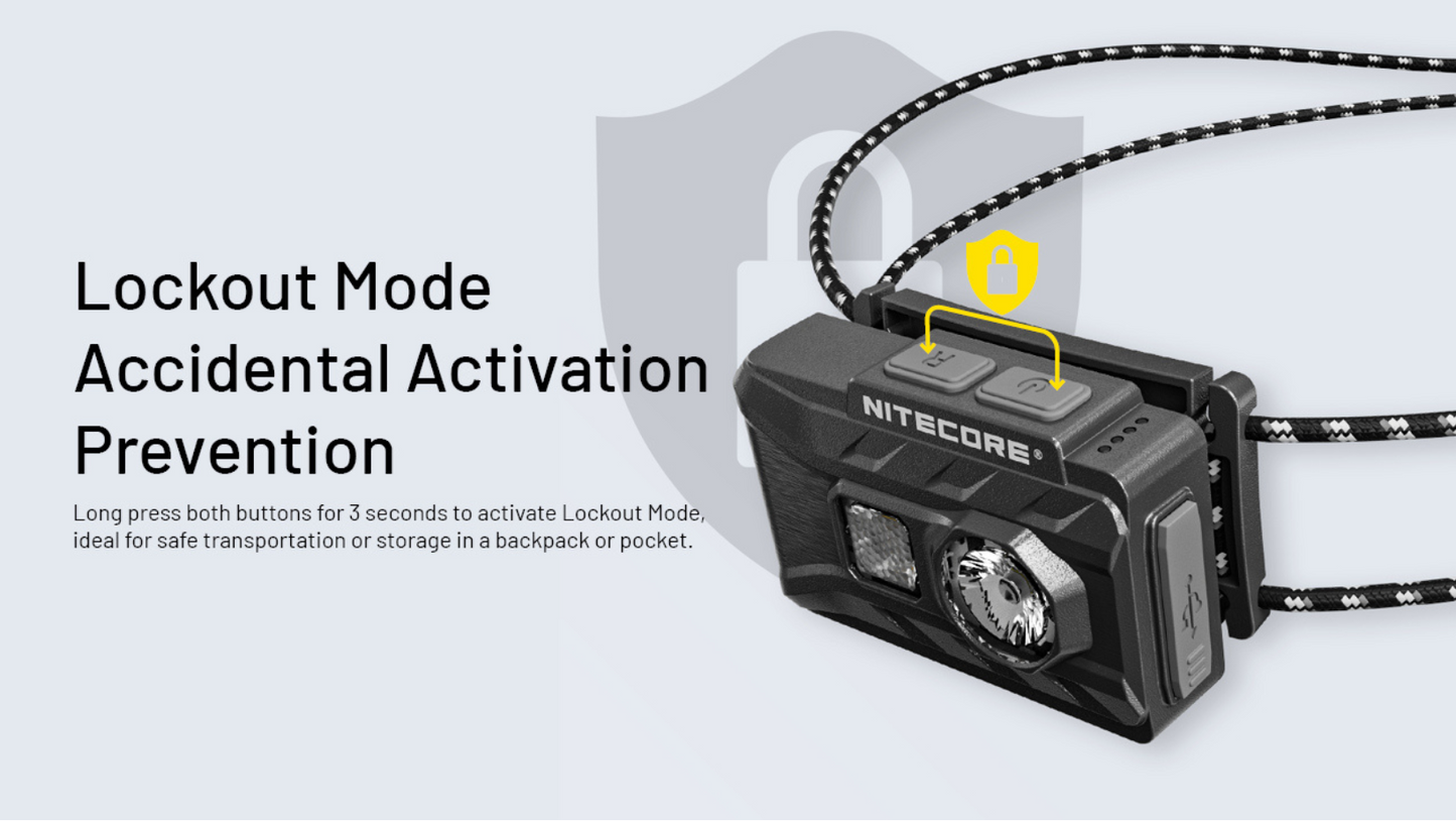 Nitecore NU20 Classic 360 Lumens Ultra Lightweight Outdoor Rechargeable Headlamp