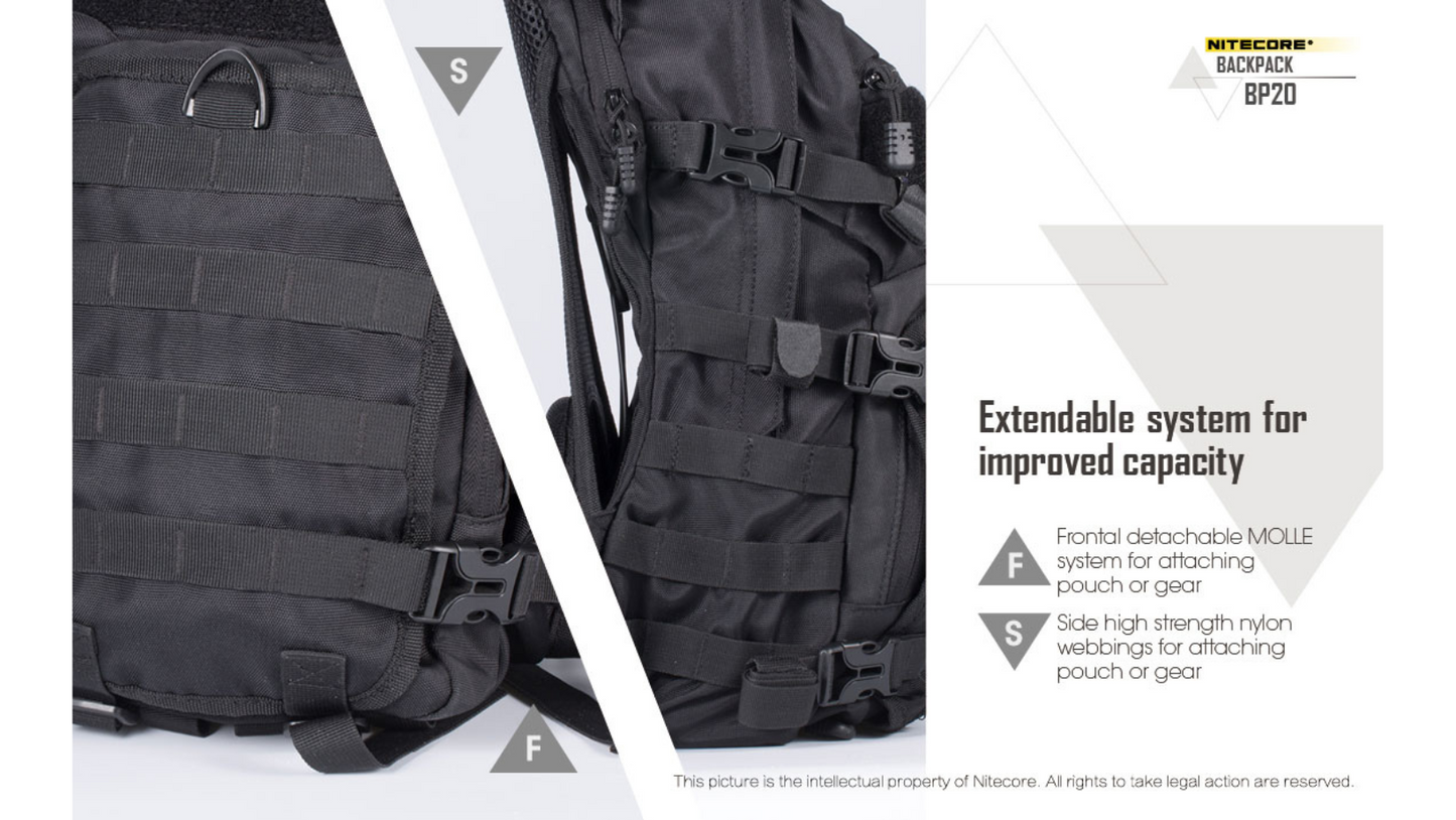 Nitecore BP20 Tactical Multi-Purpose Backpack